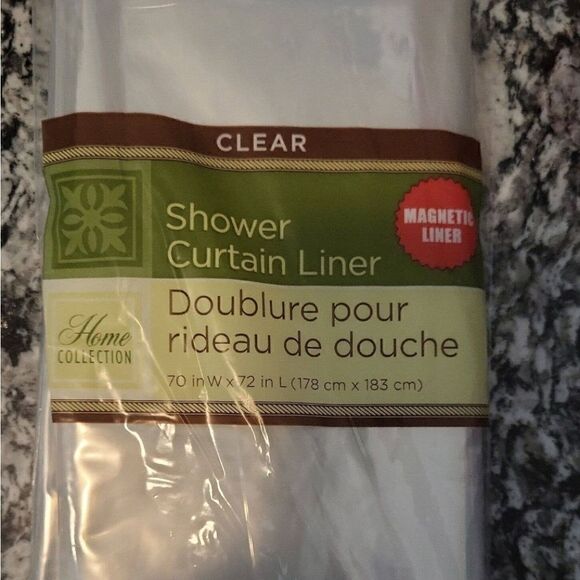 4 Pack Home Collection PEVA Shower Curtain Liners, clear 70x72 in - Picture 3 of 12
